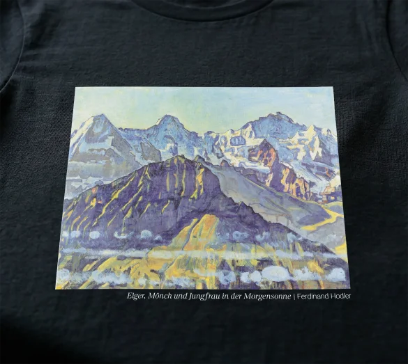 Bluzka damska Eiger, Mönch und Jungfrau in der Morgensonne Ferdinand Hodler