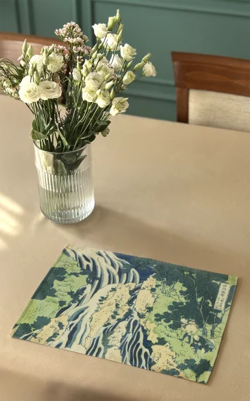 Podkładka na stół Wodospad Kirifuri na górze Kurokami w prowincji Shimotsuke Katsushika Hokusai