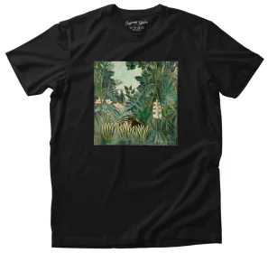 Koszulka z naszywką The Equatorial Jungle Henri Rousseau