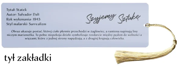 Zakładka do książki Statek Salvador Dali