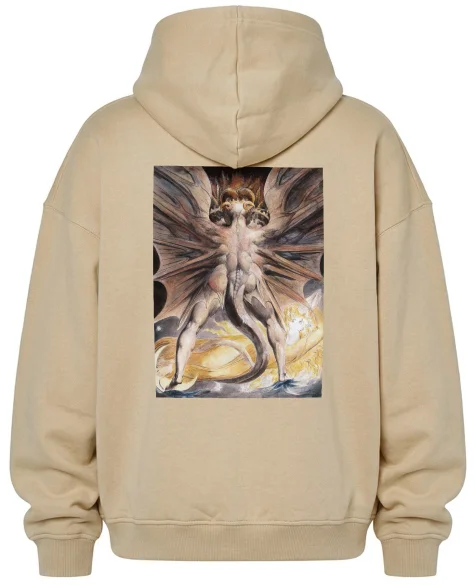 Bluza oversize Wielki czerwony smok i niewiasta obleczona w słońce William Blake