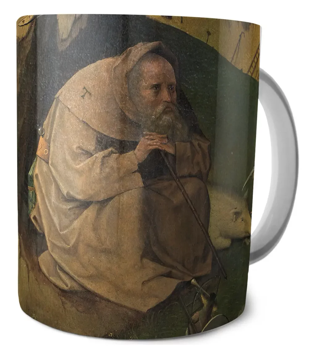 Kubek Kuszenie św. Antoniego Hieronim Bosch