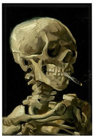 Magnes Czaszka z palącym się papierosem Vincent Van Gogh