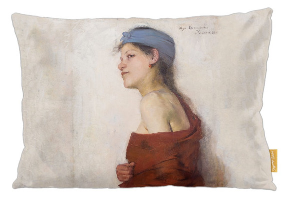 Poduszka Portret kobiety - Cyganka Olga Boznańska