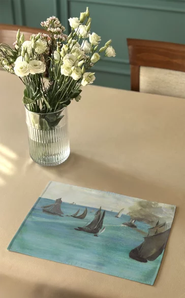 Podkładka na stół Widok na morze, spokojna pogoda (Vue de mer, temps calme) Édouard Manet