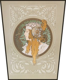 Ekran Bizantyjskie głowy: blondynka Alfons Mucha