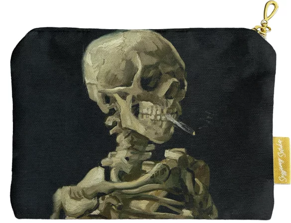 Kosmetyczka mini Czaszka z palącym się papierosem Vincent Van Gogh