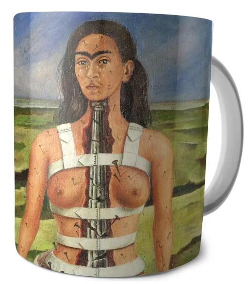 Kubek Strzaskana kolumna Frida Kahlo