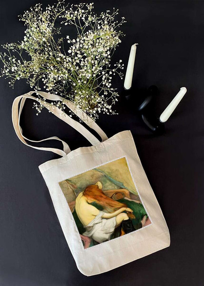 Torba z naszywką Czesząca się Władysław Ślewiński