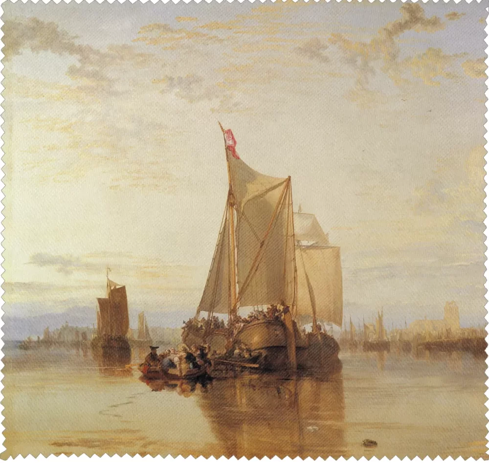 Ściereczka do okularów Statek pasażerski Dort z Rotterdamu bez wiatru William Turner
