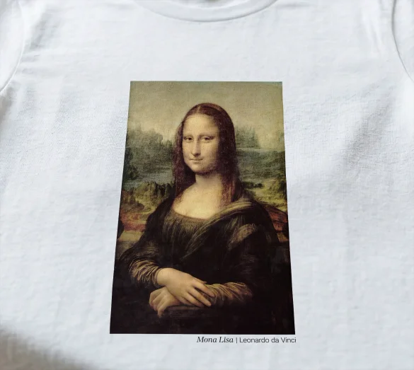 Koszulka z nadrukiem Mona Lisa Leonardo da Vinci