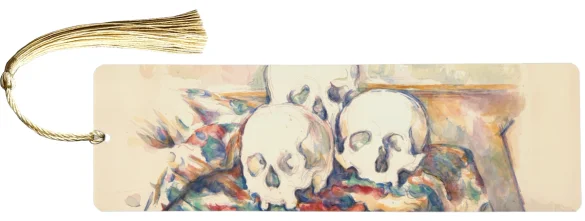 Zakładka do książki Trzy czaszki Paul Cezanne