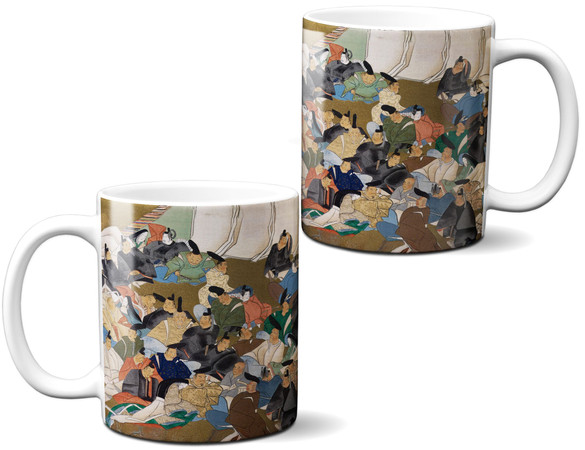 Kubek 36 poetów Ogata Korin