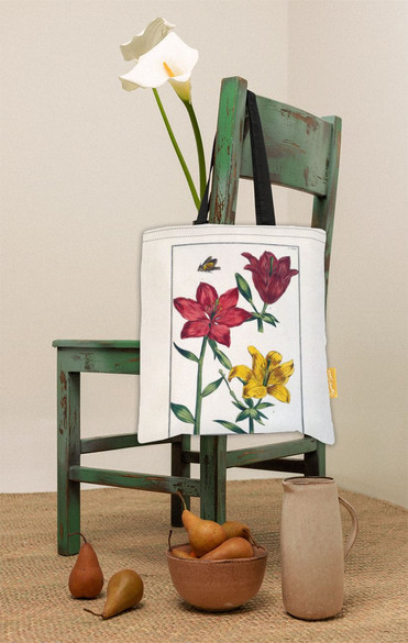 Torba na ramię Lilia czerwona Maria Sibylla Merian