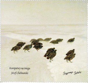 Ściereczka do okularów Szyjemy Sztukę Kuropatwy na śniegu Józef Chełmoński