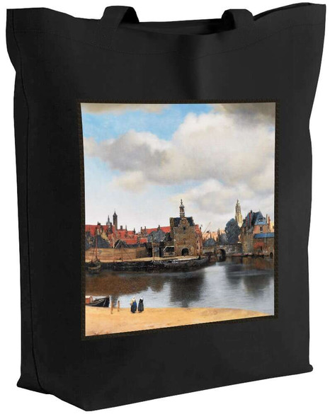 Torba z naszywką Widok Delf Jan Vermeer