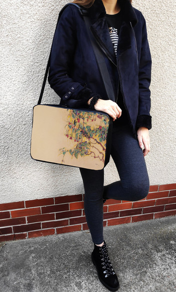 Torba na ramię Fuchsia Branches (Sun Tree) Egon Schiele