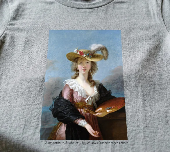 Bluzka damska Autoportret w słomkowym kapeluszu Élisabeth Vigée-Lebrun