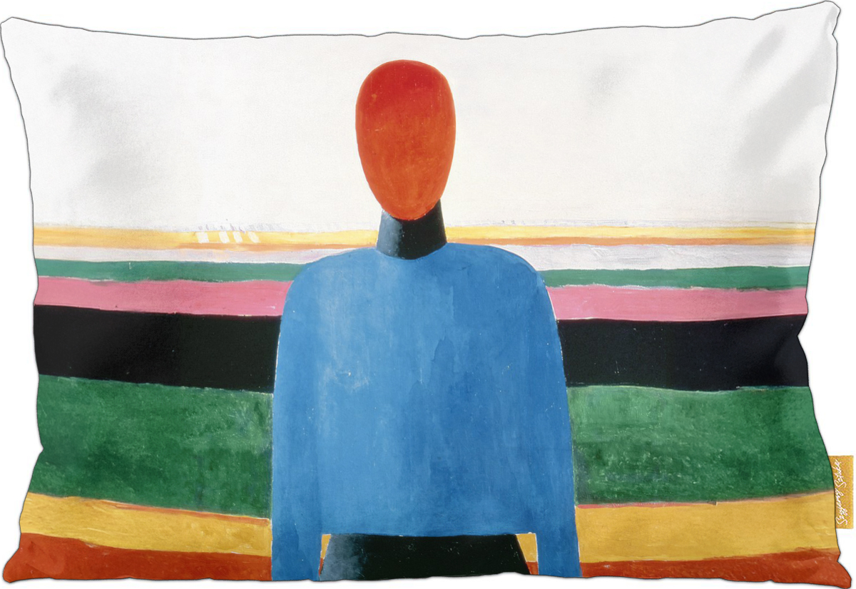 Poduszka dekoracyjna na prezent z obrazem Popiersie kobiety Kazimir Severinovich Malevich Szyjemy Sztukę