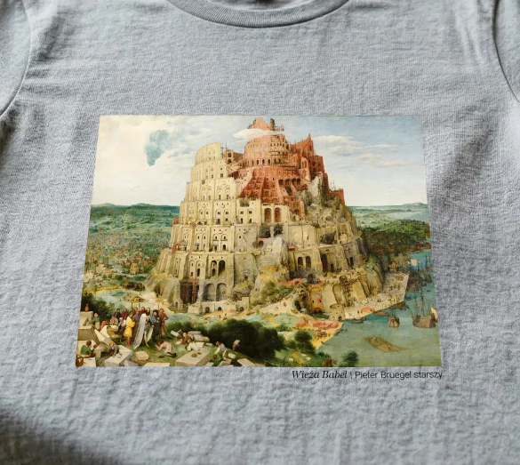 Bluzka damska Wieża Babel Pieter Bruegel starszy