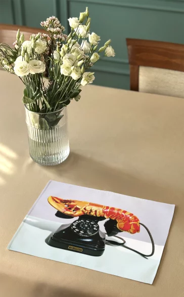 Podkładka na stół Telefon-homar Salvador Dali