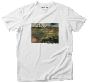 Koszulka z nadrukiem Krajobraz z kominami Edgar Degas