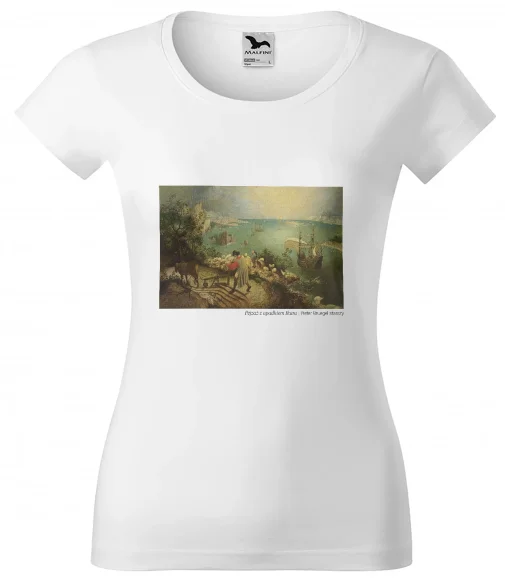 Bluzka damska Pejzaż z upadkiem Ikara Pieter Bruegel starszy