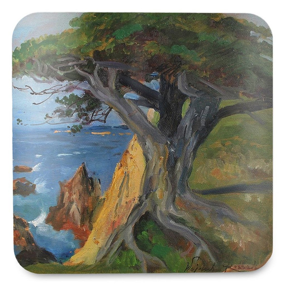 Podkładka pod kubek Pejzaż z Monterey Wojciech Kossak