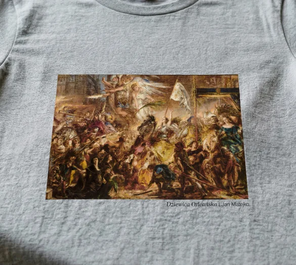 Koszulka z nadrukiem Dziewica Orleańska Jan Matejko