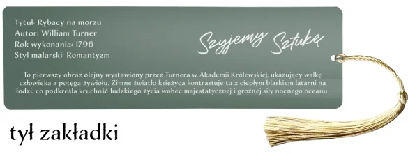 Zakładka do książki Rybacy na morzu William Turner