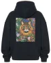 Bluza oversize Studium kota Louis Wain