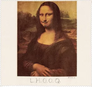 Ściereczka do okularów L.H.O.O.Q. Marcel Duchamp