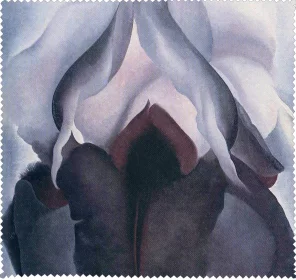 Ściereczka do okularów Czarna Iris III Georgia O’Keeffe