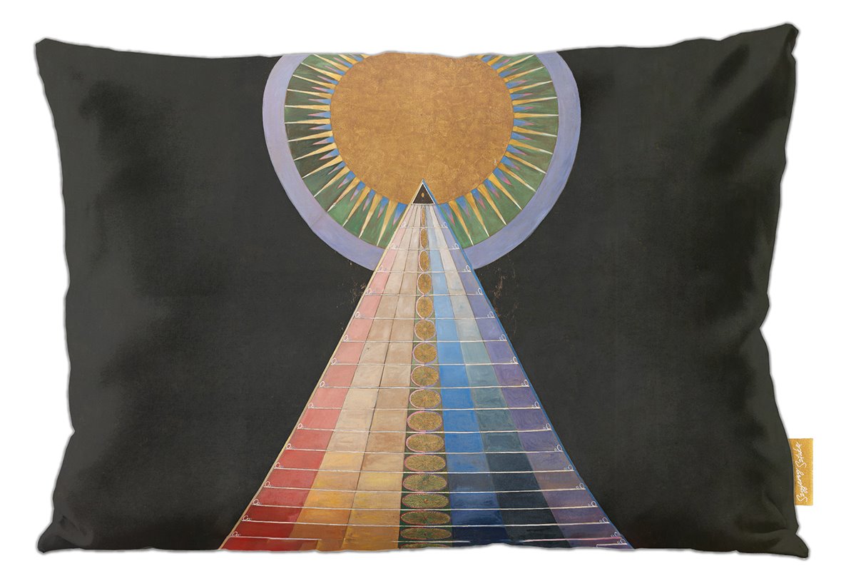 Poduszka dekoracyjna na prezent z obrazem No. 1, Ołtarz Hilma af Klint Szyjemy Sztukę