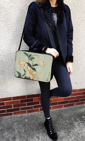 Torba na ramię Lilie Katsushika Hokusai