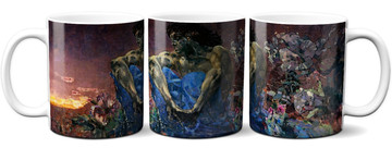 Kubek Demon (siedzi) Mikhail Aleksandrovich Vrubel