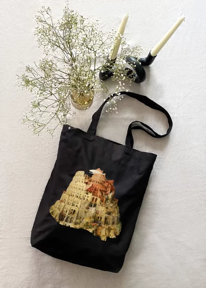 Torba bawełniana Wieża Babel Pieter Bruegel starszy