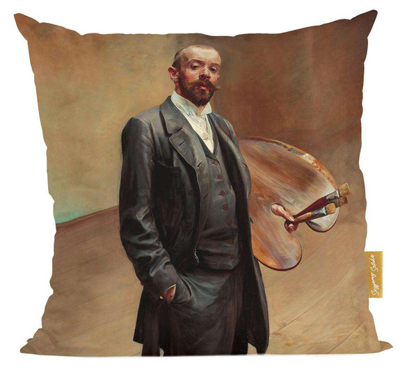 Poduszka Autoportret z paletą Jacek Malczewski