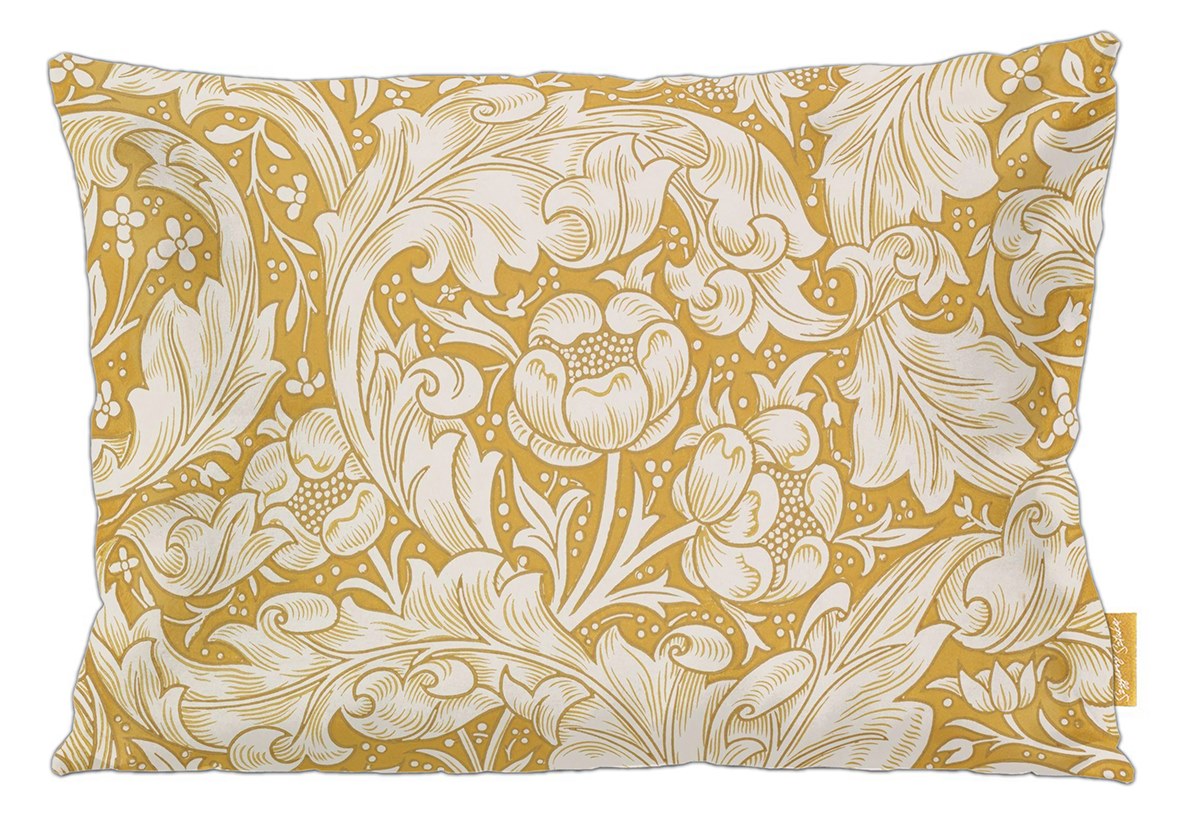 Poduszka dekoracyjna na prezent z obrazem Bachelors Button William Morris Szyjemy Sztukę