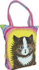 Torba na ramię shopper Kot w tęczy Louis Wain
