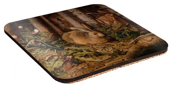 Podkładka pod kubek Zając w lesie Hans Hoffmann