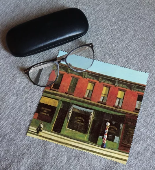 Ściereczka do okularów Wczesny niedzielny poranek Edward Hopper