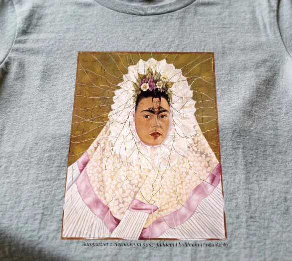 Koszulka z nadrukiem Diego w moich myślach Frida Kahlo