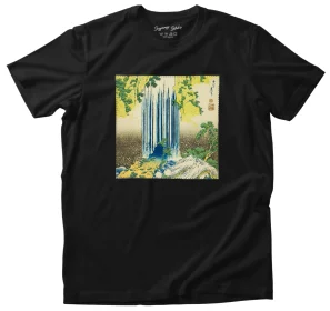 Koszulka z naszywką Wodospady Yoro w prowincji Mino Katsushika Hokusai