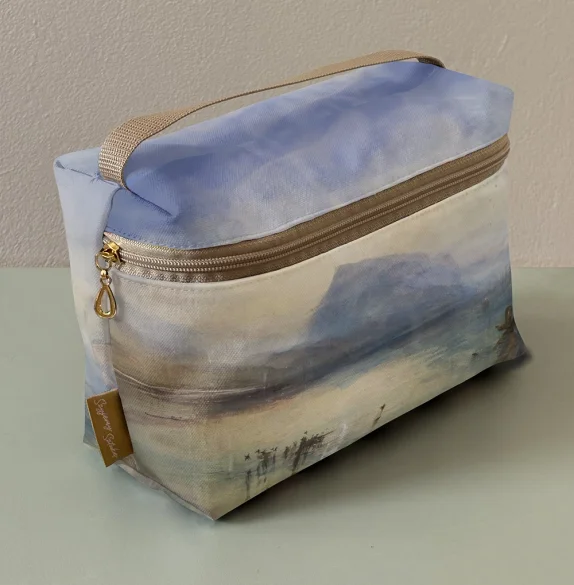Kosmetyczka kuferek Błękitny Rigi, wschód słońca William Turner