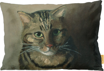 Poduszka Studium głowy kota tabby Louis Wain