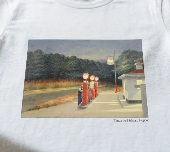 Koszulka z nadrukiem Benzyna Edward Hopper