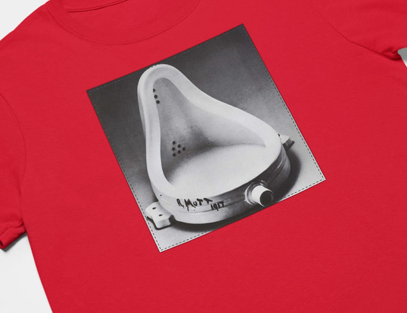 Koszulka z naszywką Fontanna Marcel Duchamp