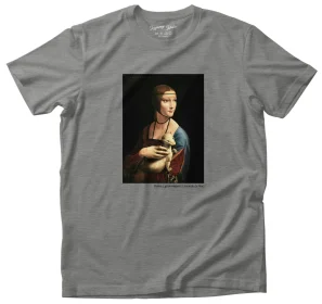 Koszulka z nadrukiem Dama z gronostajem Leonardo da Vinci