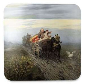 Podkładka pod kubek Powrót kwestarza Alfred Wierusz-Kowalski